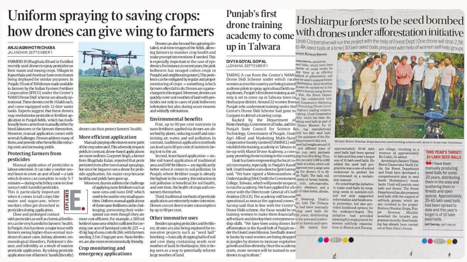 Marut Drone Newspaper Clips